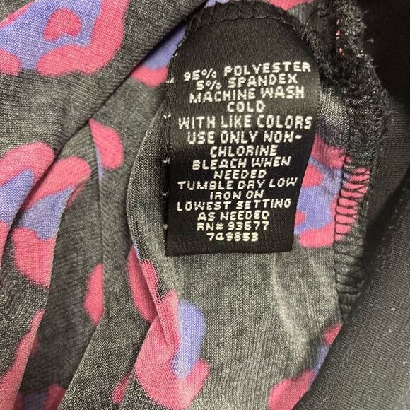 NICOLE By Nicole Miller Multicolored Geometric Tunic Top Size XL - Picture 5 of 9